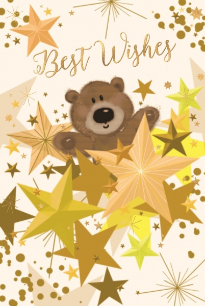 Stars Best Wishes Card