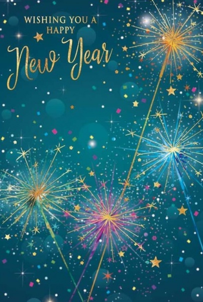 Sparklers New Year Card