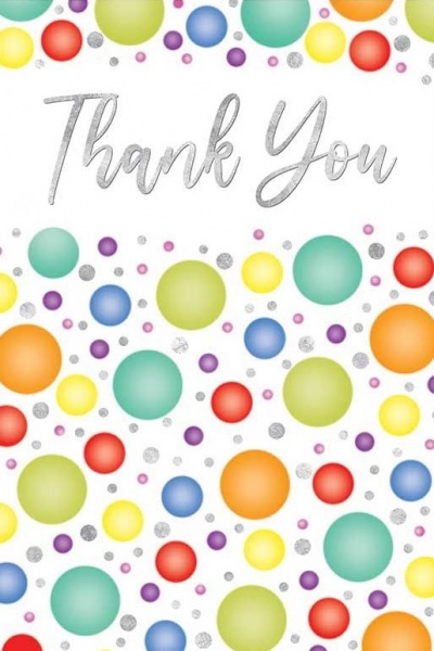 Spots Thank You Card
