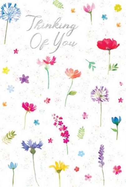 Little Flowers Thinking Of You Card
