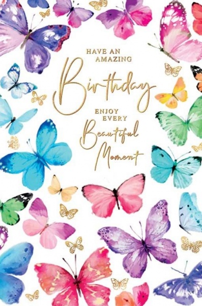 Beautiful Butterflies Birthday Card