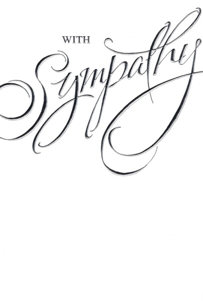Silver Sympathy Sympathy Card
