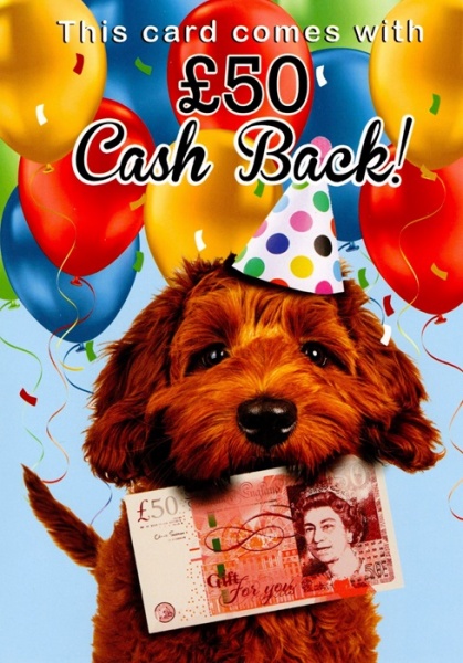 50 Cash Back Birthday Card