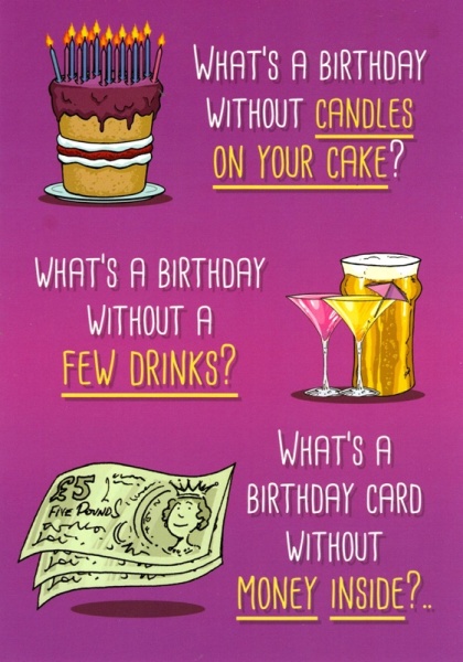 What's A Birthday Birthday Card