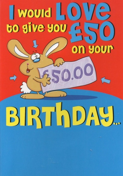 50 Birthday Birthday Card