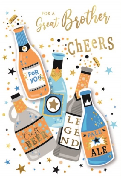 Craft Beers Brother Birthday Card