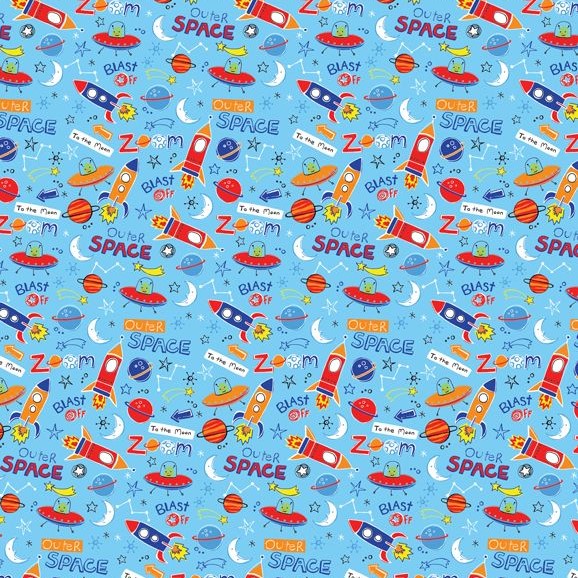 Outer Space Gift Wrap Sheet