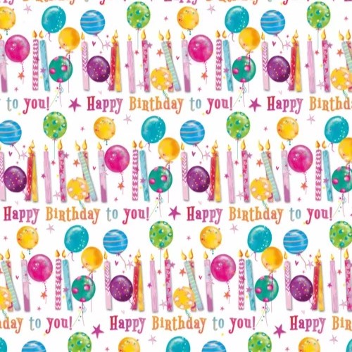Birthday Butterflies Girl Wrapping Paper Gift Wrap Sheet Simon Elvin