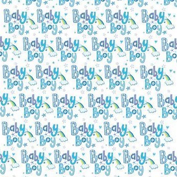 Baby Boy New Baby Gift Wrap Sheet