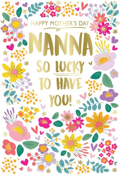 Flowers Nanny Mother's Day Card
