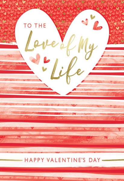 Love Of My Life Valentine's Day Card