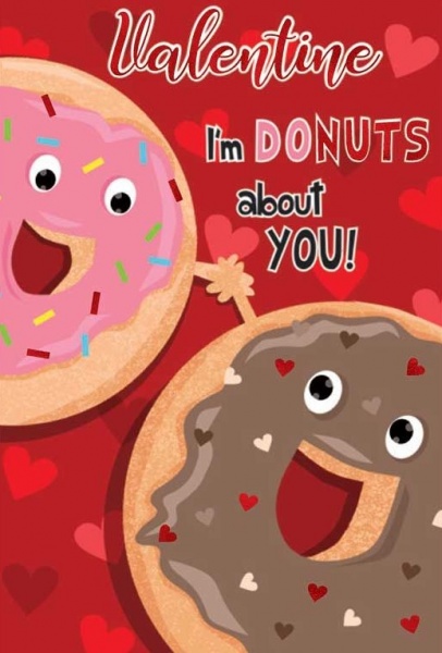 I'm Donuts About You Valentine's Day Card
