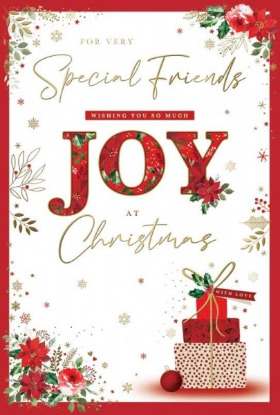 Joy At Christmas Special Friends Christmas Card