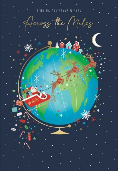 Around The Globe Across The Miles Christmas Card