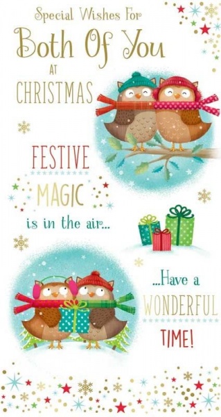 Festive Magic Both Of You Christmas Card