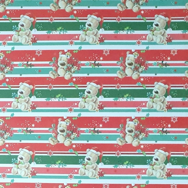 Festives Stripes Christmas Gift Wrap Sheet
