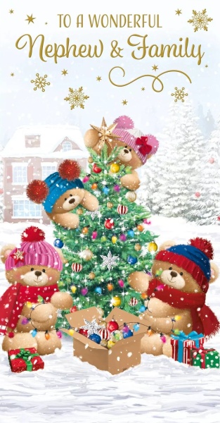 Christmas Tree Nephew & Family Christmas Card