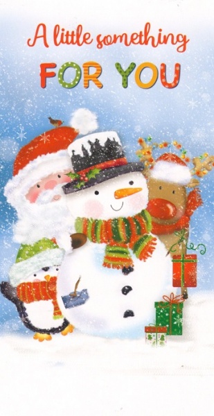 Snowman & Friends Christmas Money Wallet Card