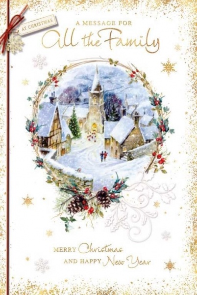 Christmas Service Family Christmas Card