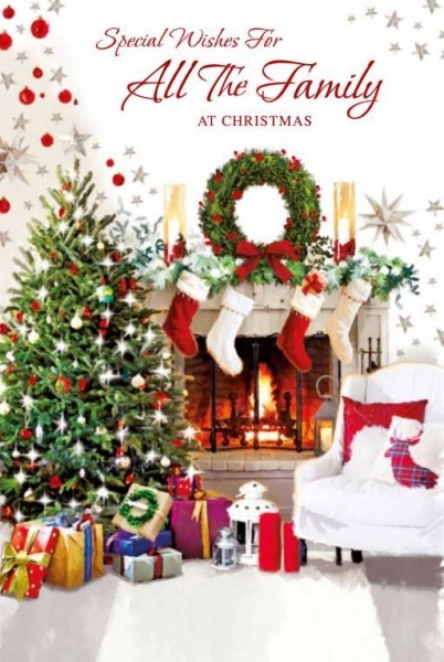 Festive Hearth Family Christmas Card
