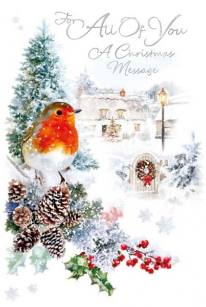 Robin All Of You Christmas Card