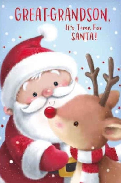 Santa And Rudolph Coloring Sheet