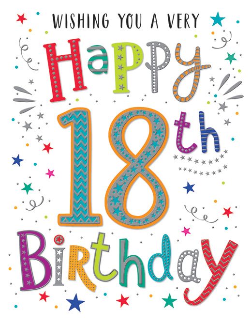 Happy 18th Birthday Card