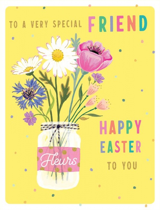 Easter Greeting Card - 'Special Friend' Design, Eco-Friendly, Plastic-Free | Supports Save The Children Charity