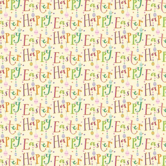 Happy Easter Gift Wrap Sheet