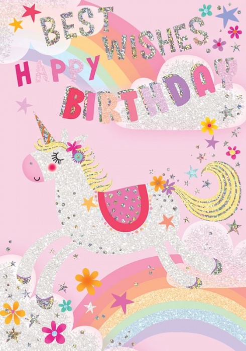 Unicorn Birthday Card