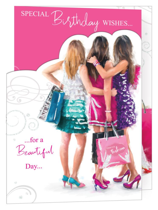 Girl's Day Out Female Birthday Card