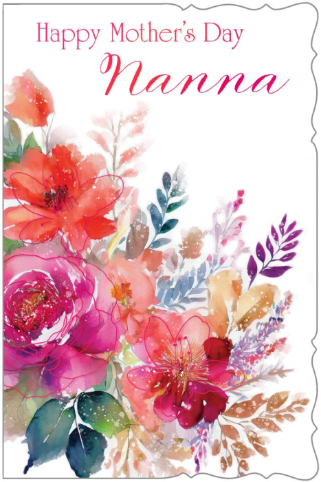 Flowers Nanna Mother's Day Card