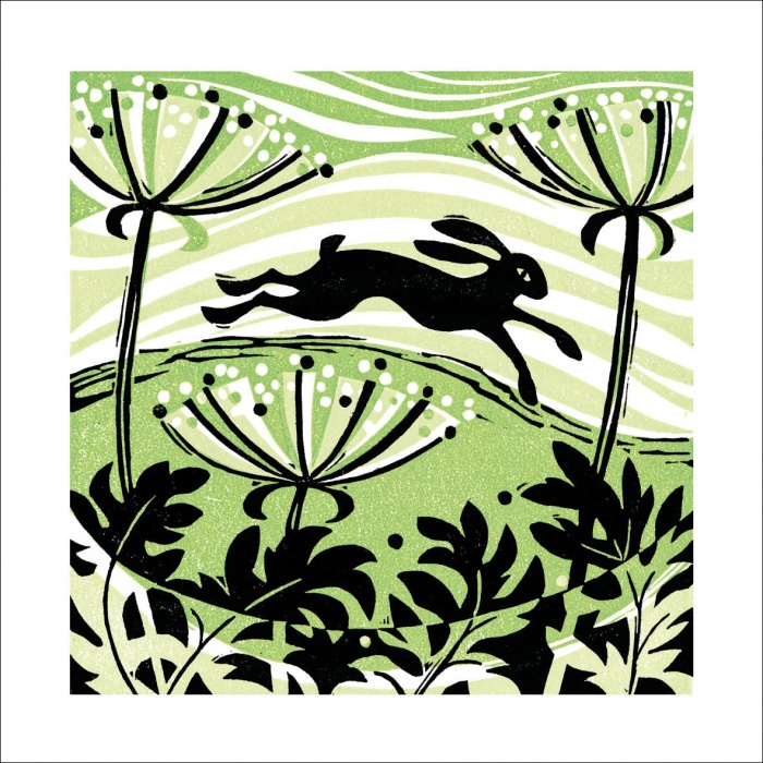 Hillside Hare Greeting Card
