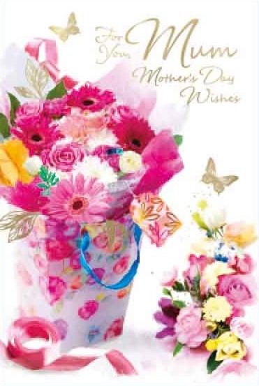 Pink Flowers Mum Mother's Day Card | Simon Elvin