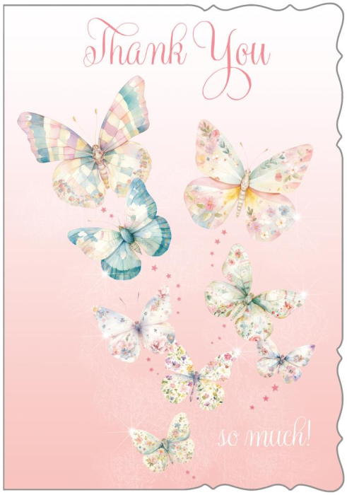 Butterflies Thank You Card