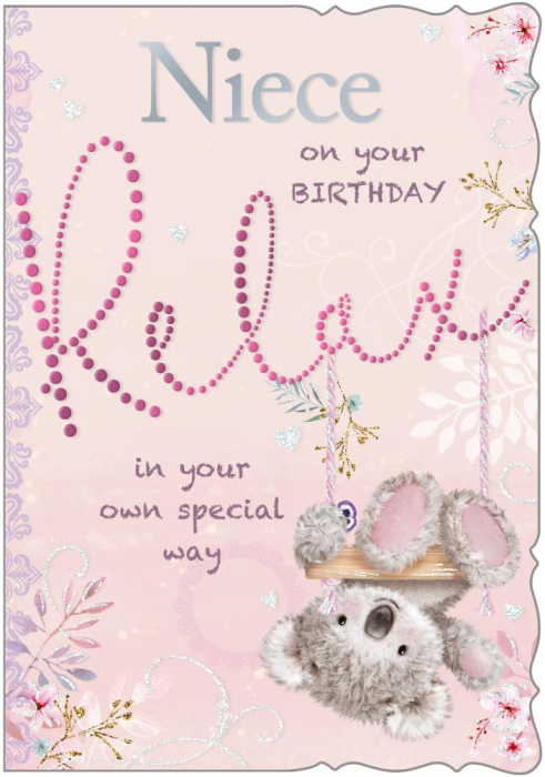 Swing Niece Birthday Card