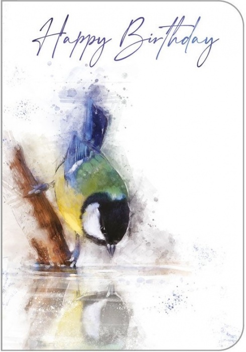 Blue Tit Birthday Card