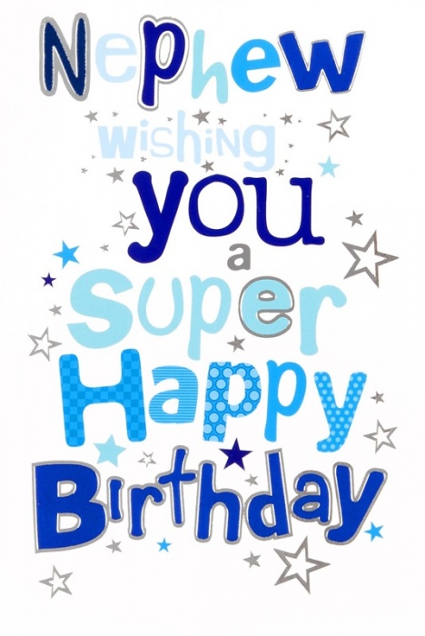 Super Happy Birthday Nephew Birthday Card | Simon Elvin