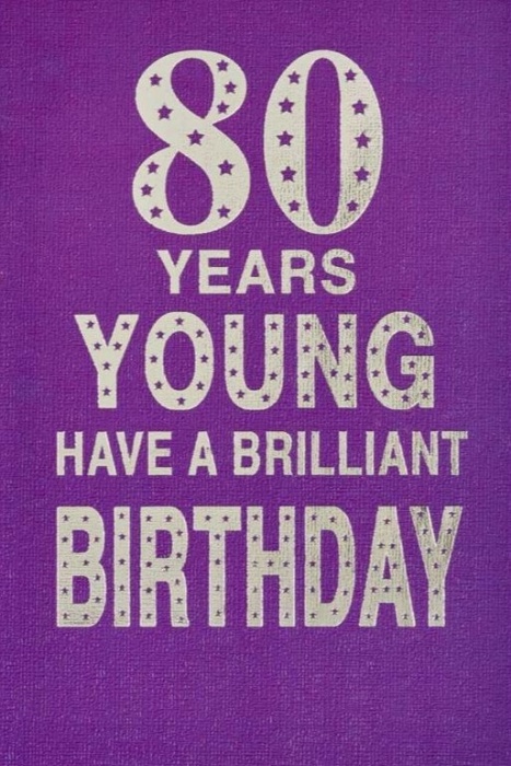 80 Years Young Birthday Card